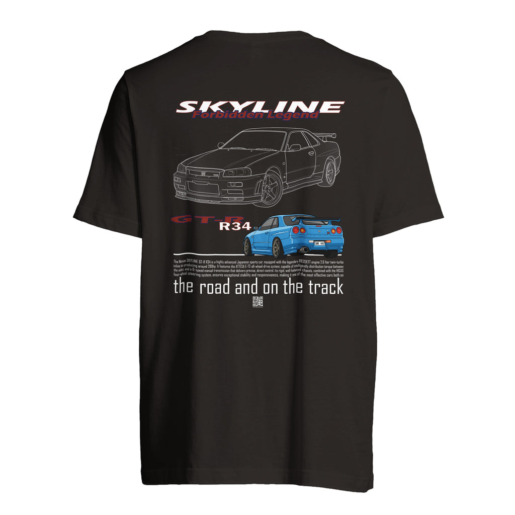 SKYLINE GT-R - T-shirt unisex OVERSIZE