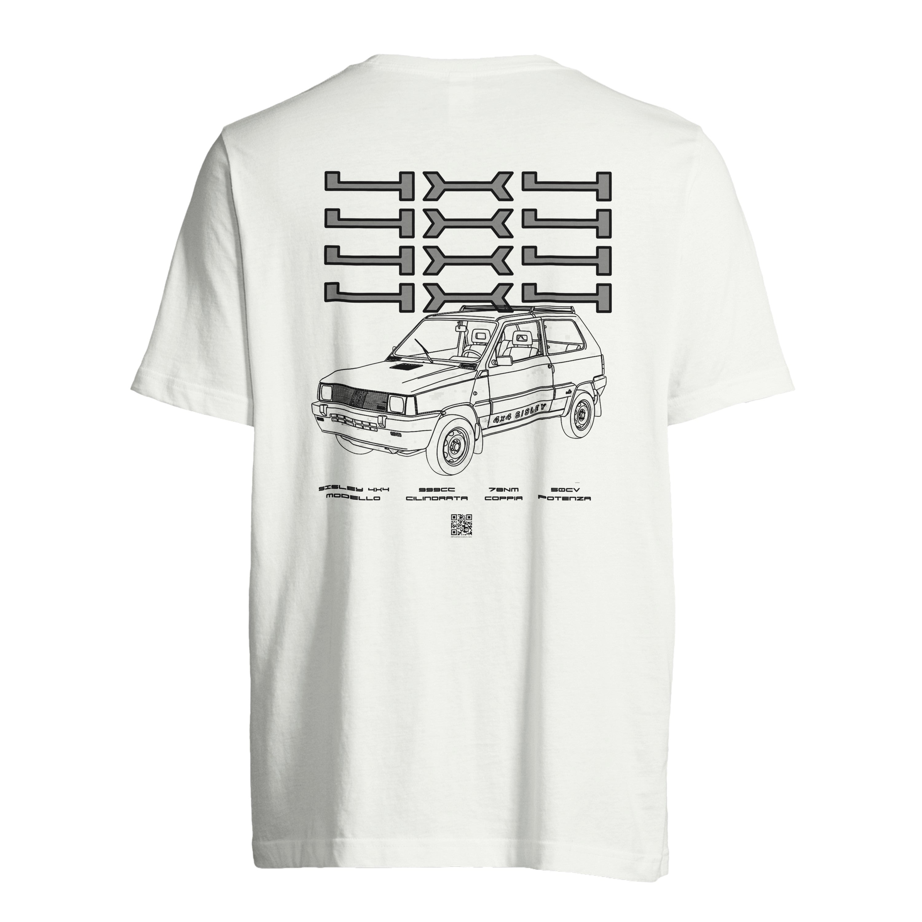 PANDA SISLEY 4X4 - T-shirt unisex OVERSIZE