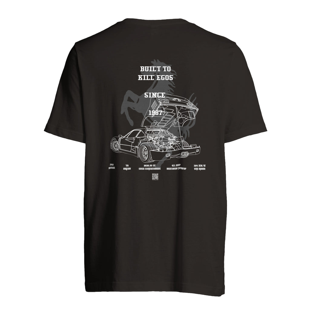 F40 EGOS - T-shirt unisex OVERSIZE