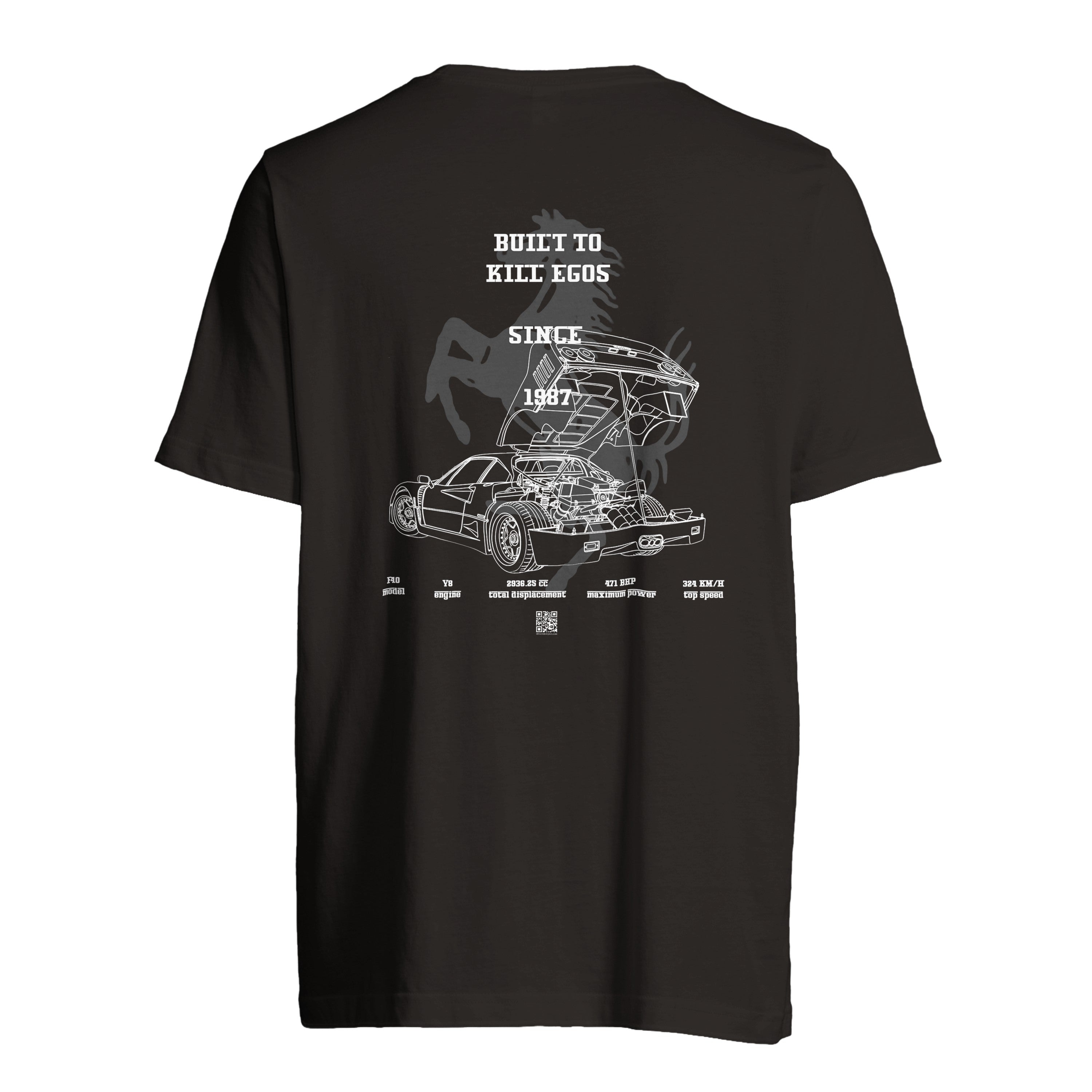 F40 EGOS - T-shirt unisex OVERSIZE