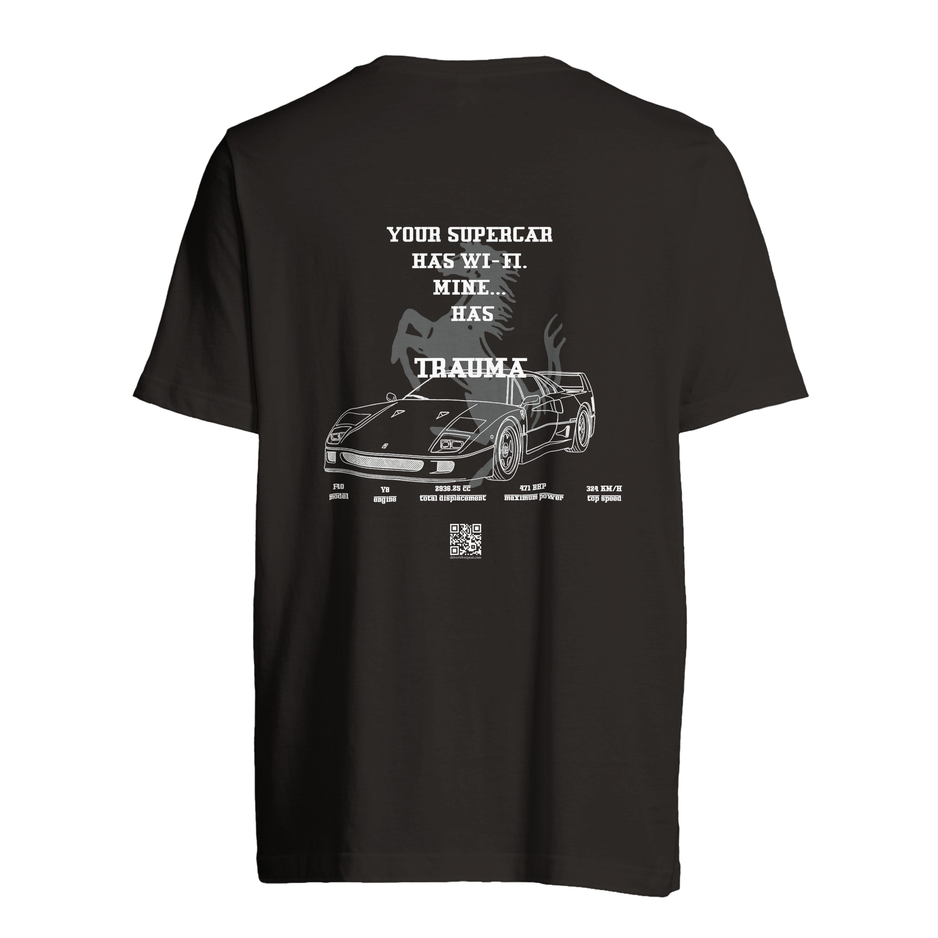 F40 TRAUMA - T-shirt unisex OVERSIZE