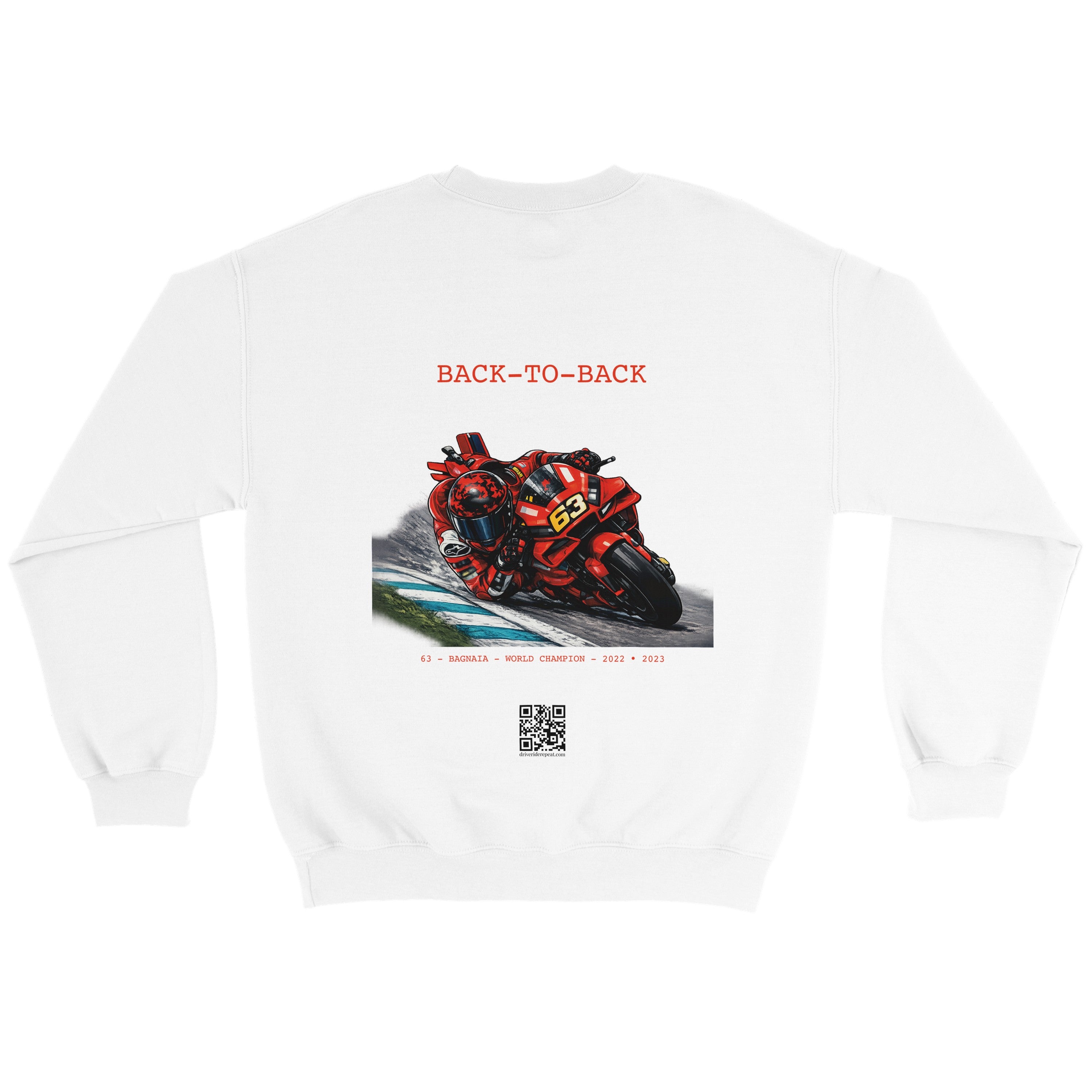 63 BAGNAIA BACK-TO-BACK - SWEATSHIRT OVERSIZE
