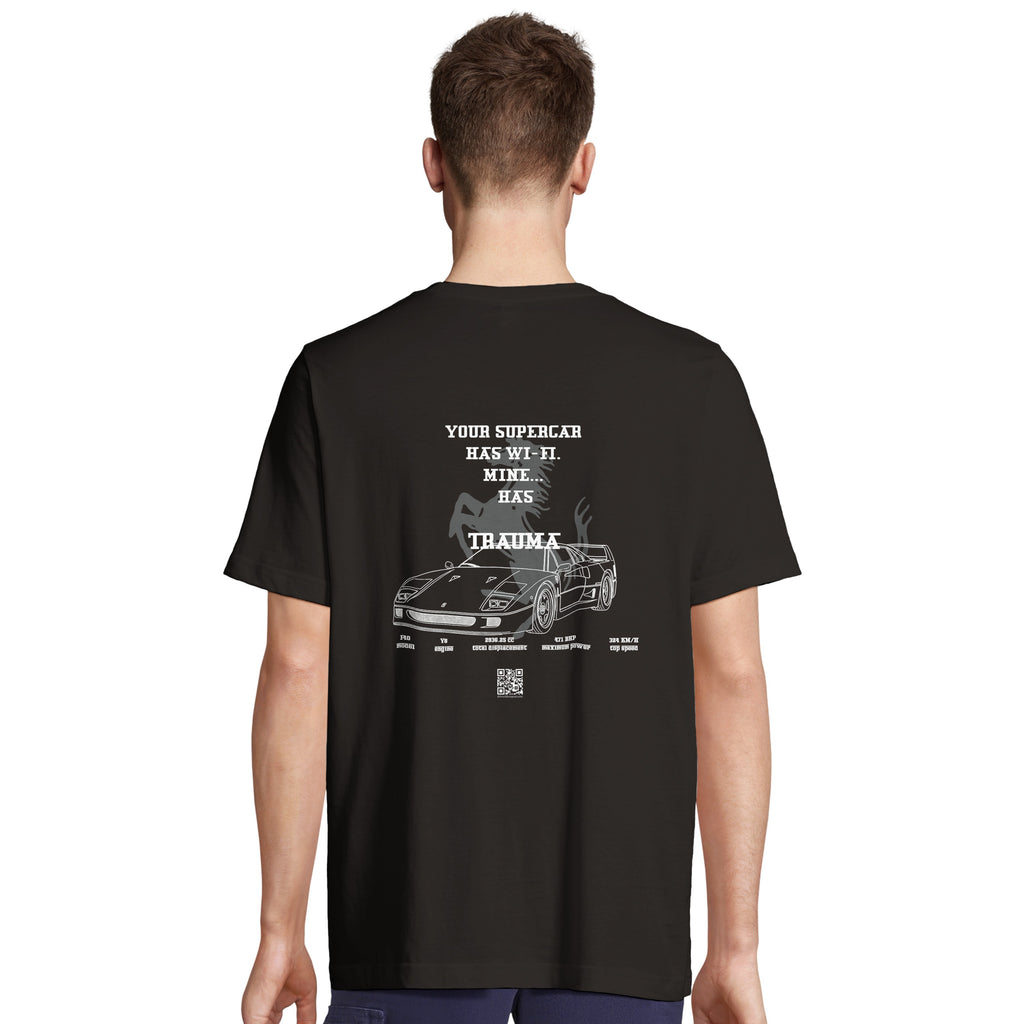 F40 TRAUMA - T-shirt unisex OVERSIZE