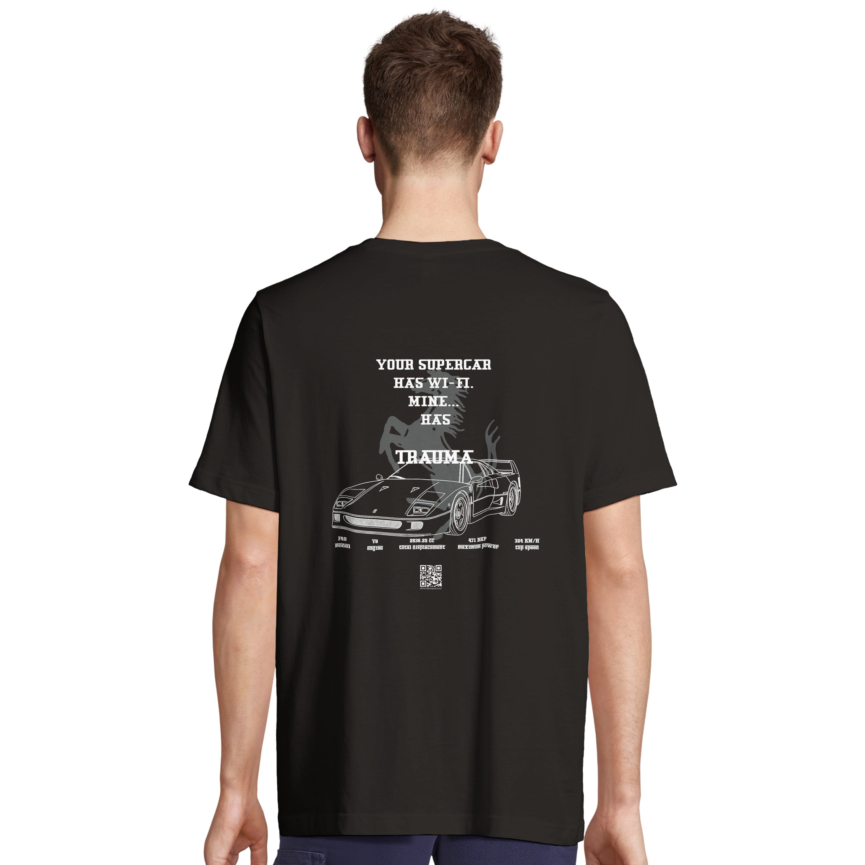F40 TRAUMA - T-shirt unisex OVERSIZE