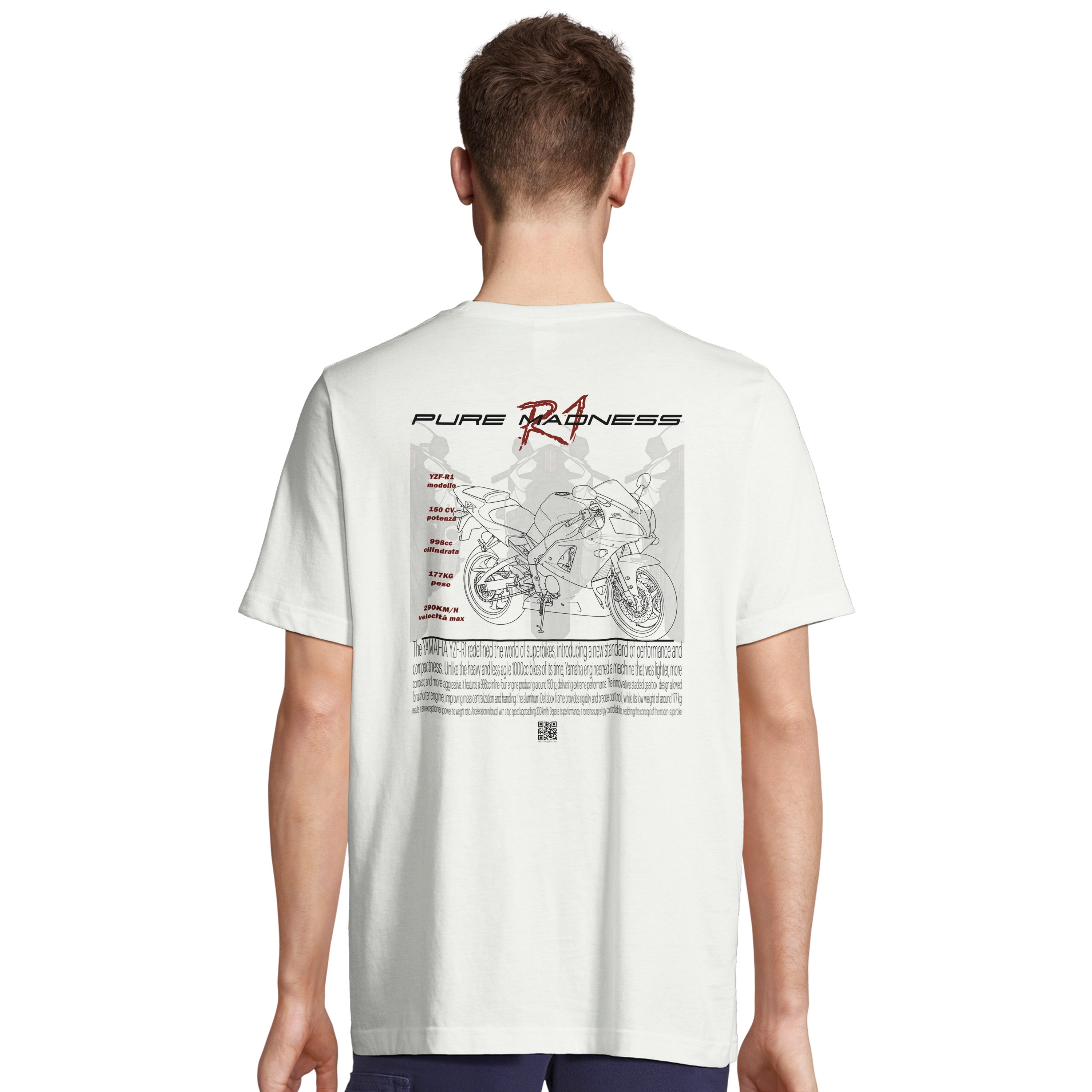 YZF-R1 - T-shirt unisex OVERSIZE – DRR - Drive, Ride, Repeat