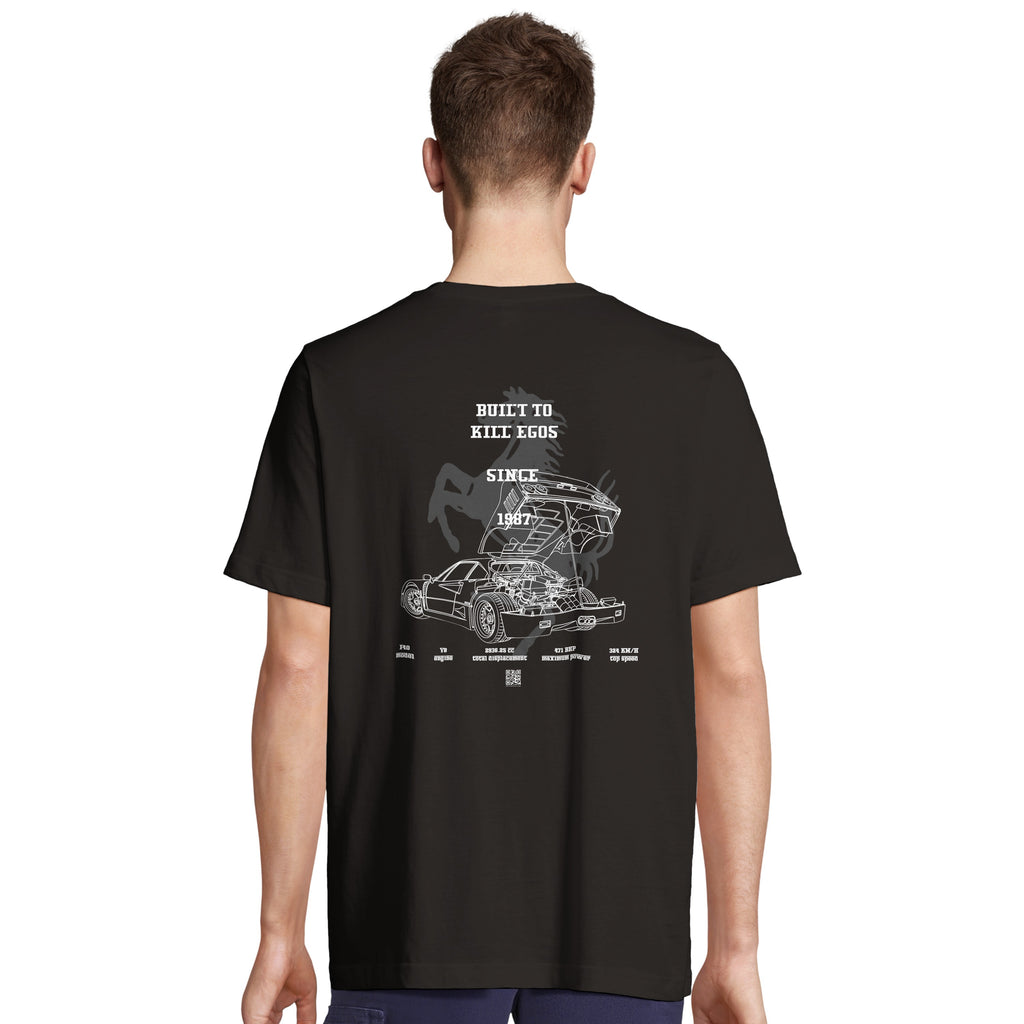 F40 EGOS - T-shirt unisex OVERSIZE