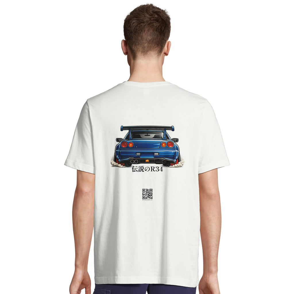 T-shirt unisex OVERSIZE - SKYLINE R34